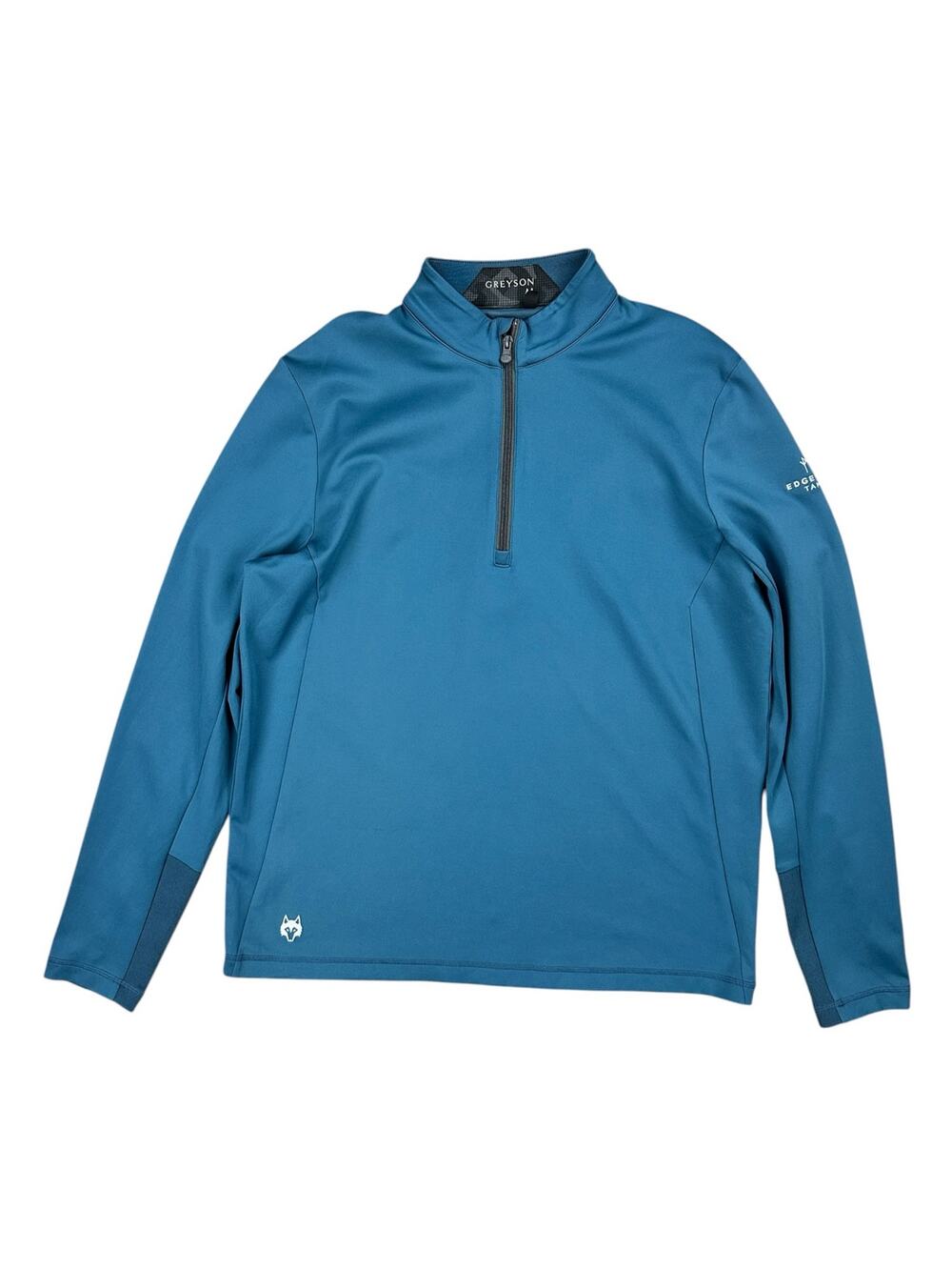 Greyson Edgewood Tahoe Sequoia Performance Quarter Zip Pullover Teal — Large